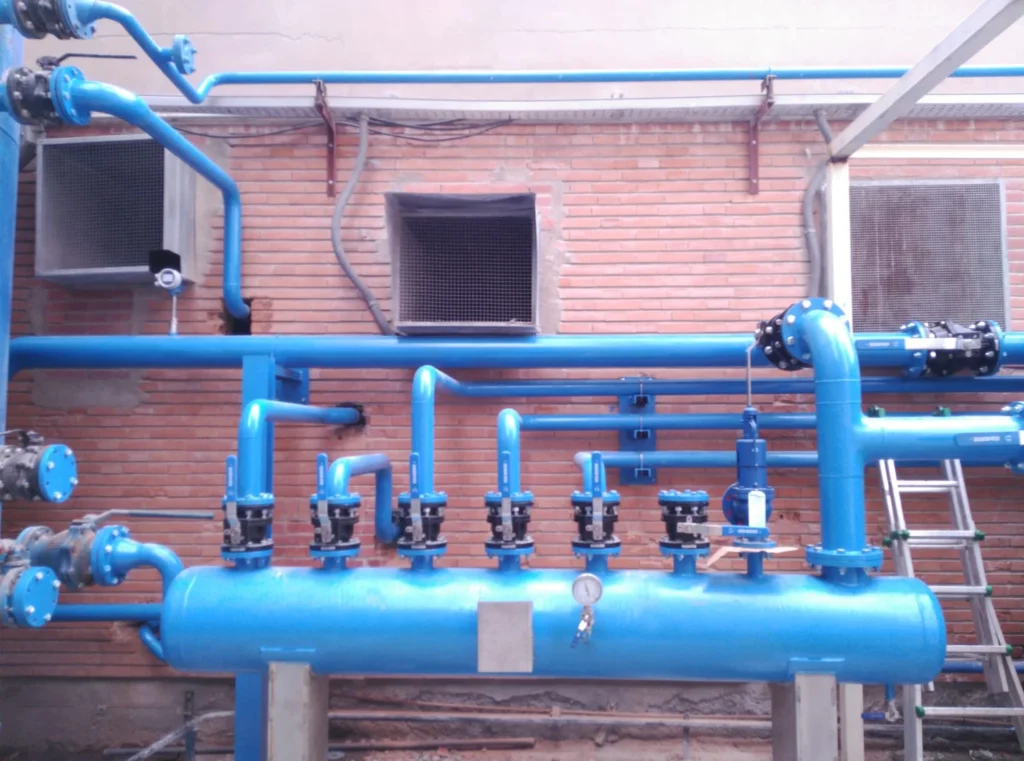 Ampliación de la red de aire comprimido en la industria química